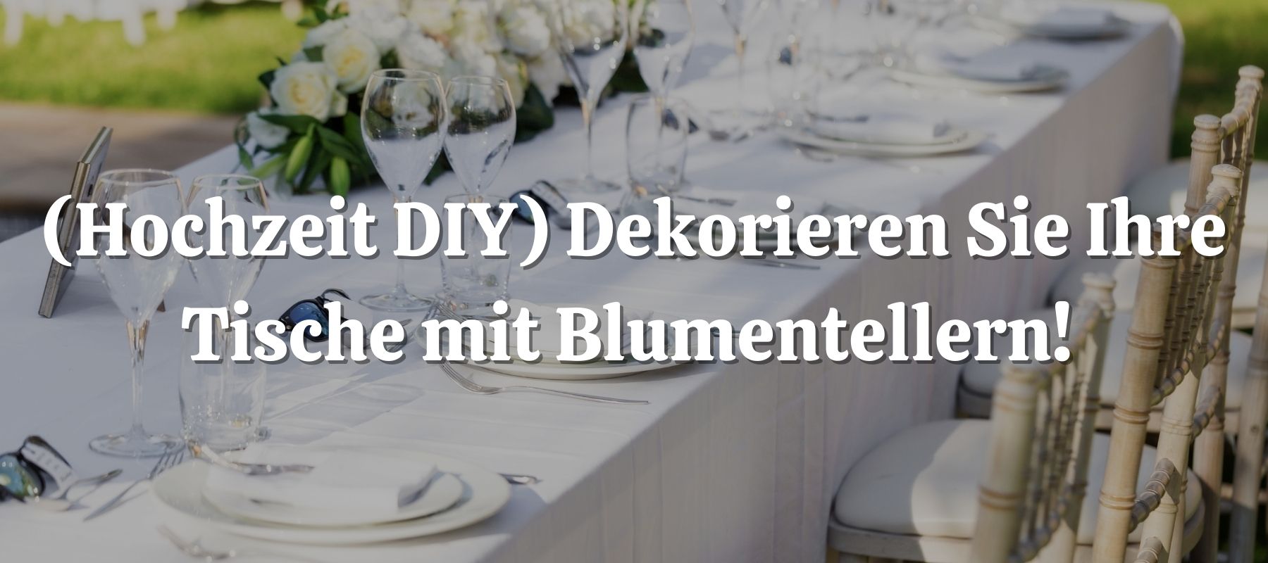 Hochzeit DIY Dekorieren Sie Ihre Tische mit Blumentellern
