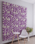 Blumenwand Violett und Weiß