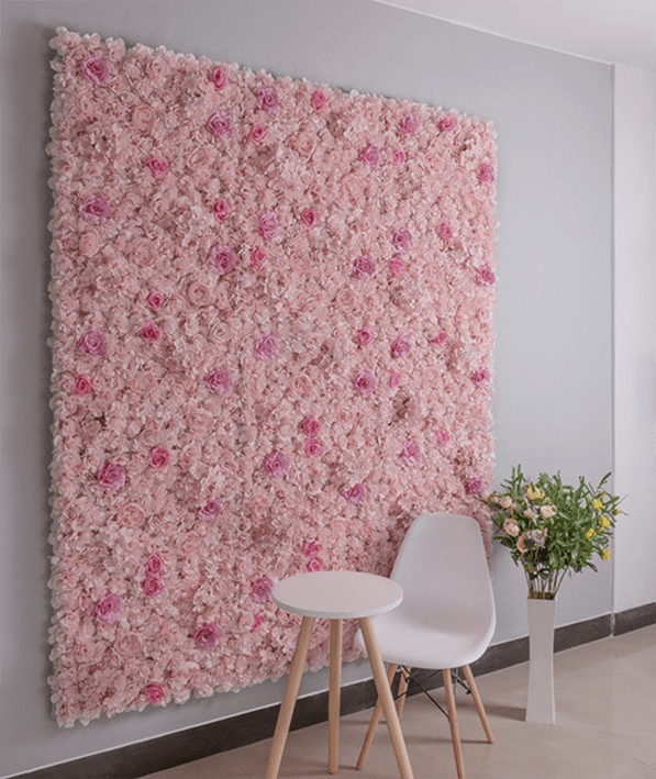 Blumenwand Puderrosa