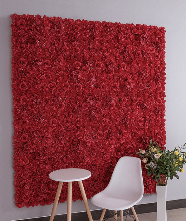 Blumenwand Passion Rot