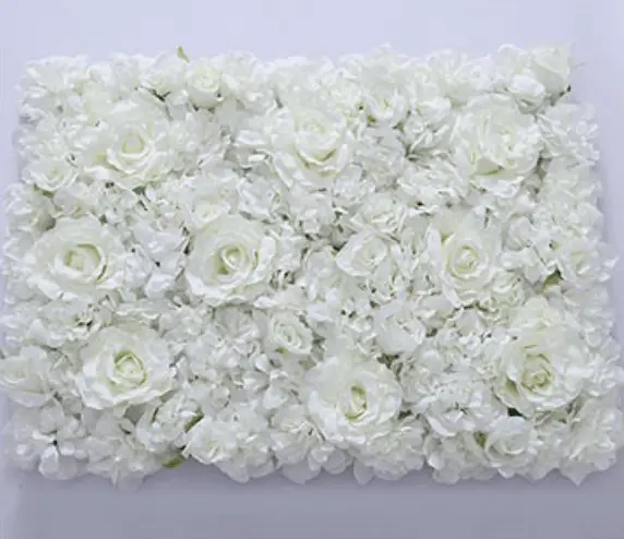 Blumenwand   Einfarbig weiß
