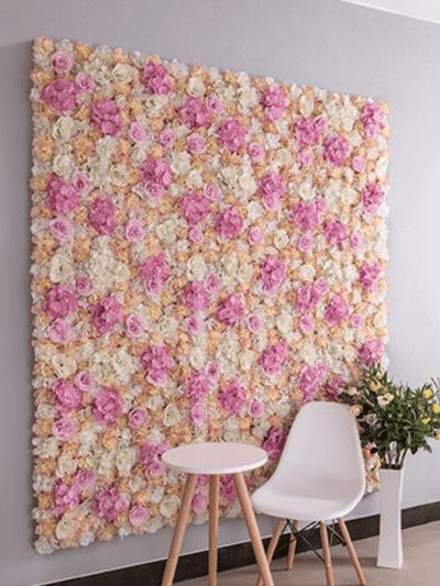 Blumenwand Hochzeit Komposition