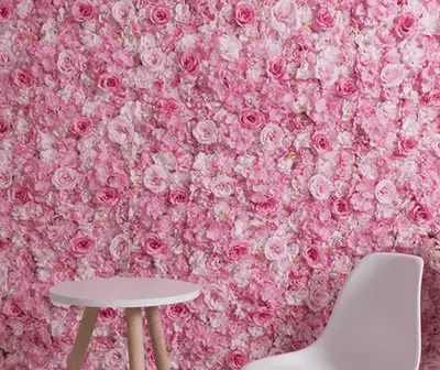 Blumenwand Bonbon Rosa