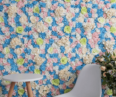 Blumenwand Floraler Frohsinn