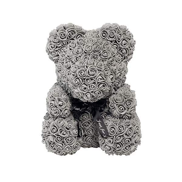 Ewige Blumen Teddy Grau