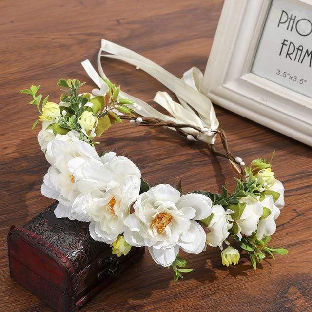 Blumenkranz Weiße Kommunionkleider