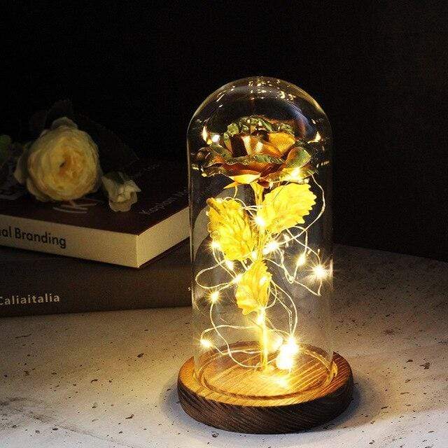 Vergoldete Rose Die Schöne und das Biest