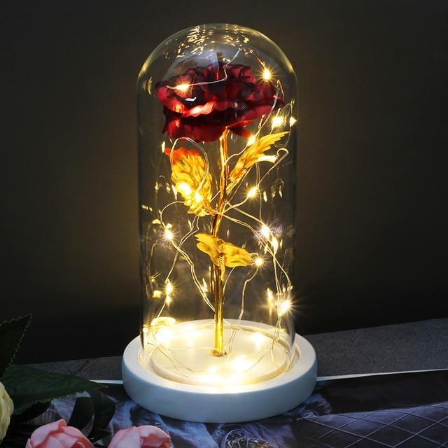 LED rose Strahlendes Rot