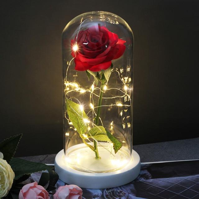 LED rose   Passion Rot