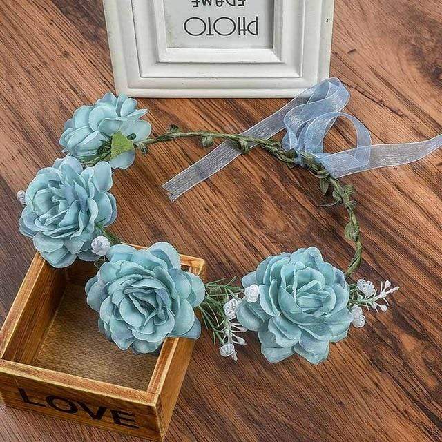 Blumenkranz   Bei kurzem Haar